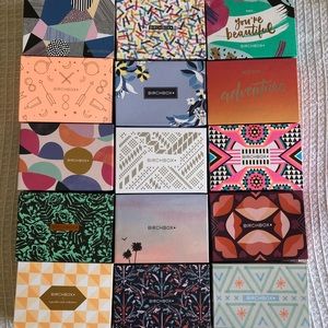 Lot of 15 Empty Birchboxes